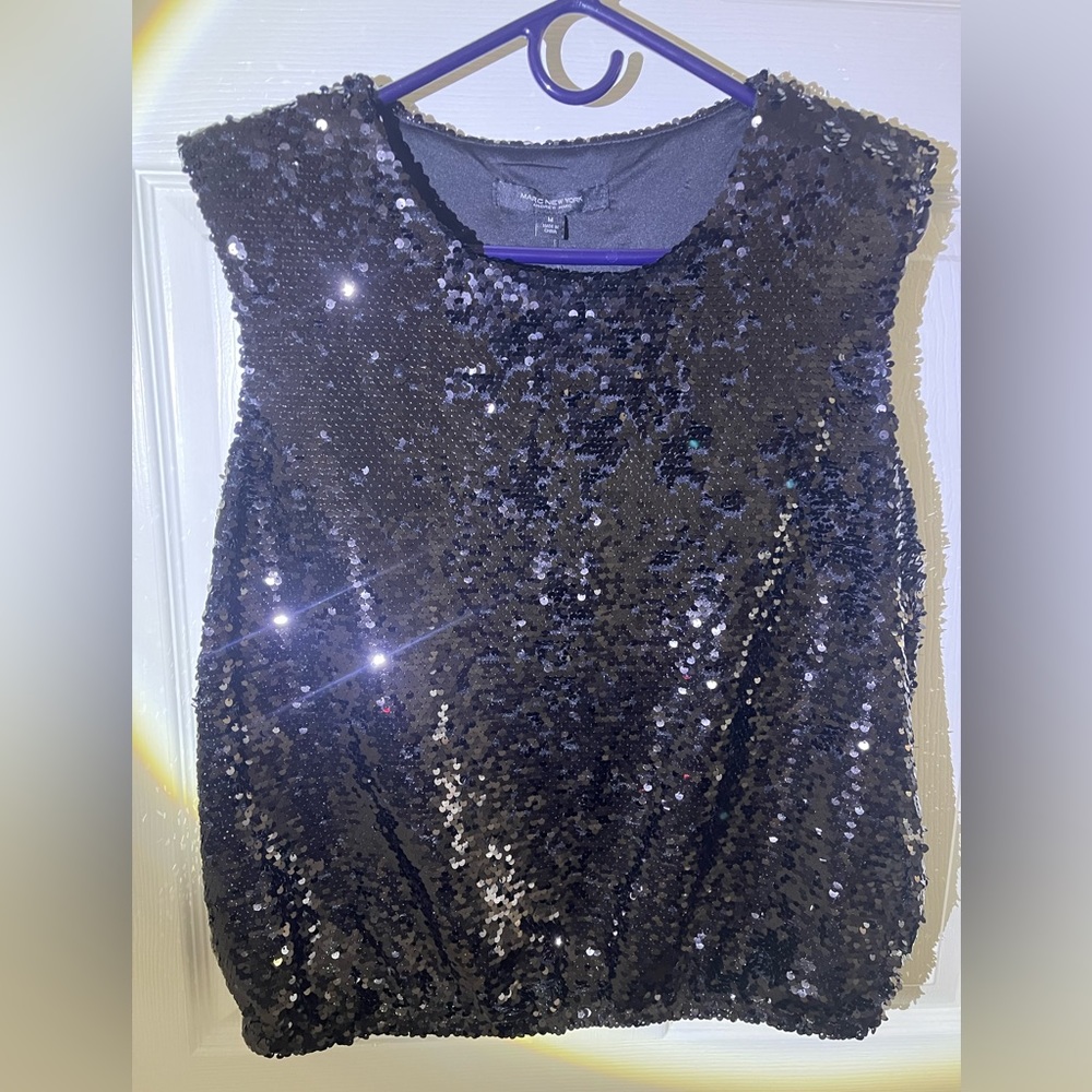 Marc New York Sequin Blouse Size M